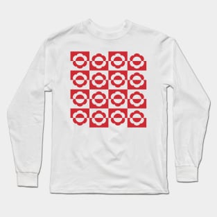 Mayapple Checkerboard Red Long Sleeve T-Shirt